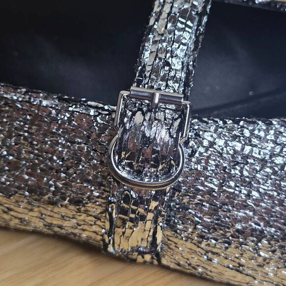 Katy Perry The Evie Mary Jane Metallic Silver Size 5.5 - Picture 4 of 13